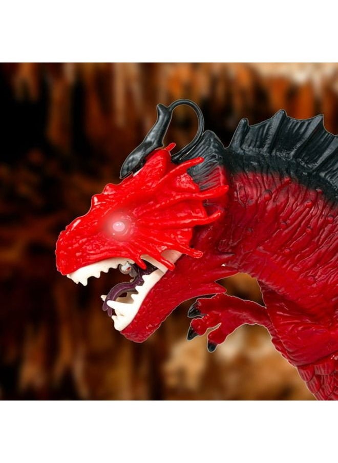 Generic - Dino Planet Remote Control RC Walking Dinosaur Toy with Breathing Shaking Head Light Up Eyes Sound Ice Dragon - Image 1