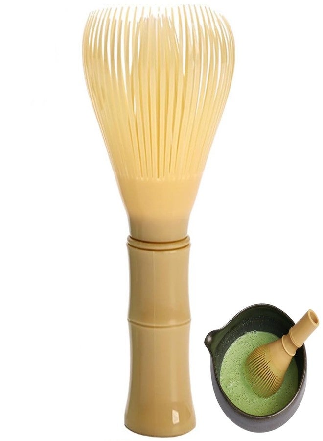 Alotm Resin Matcha Whisk, Plastic Matcha Brush, Japanese Tea Mixer Tool, PP Traditional Handcrafted Matcha Mixing Accessories for Tea Preparation (Yellow) - Image 1