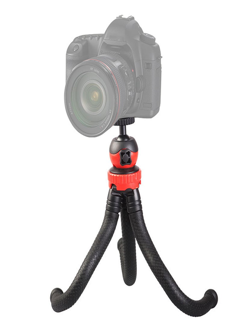Mini Flexible Tripod Octopus Spider Stand Holder with 360° Ball Head for DSLR Action Camera Smartphone - Image 1