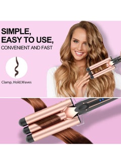 BESTIS 5-in-1 Curling Iron Set, Instant Fast Heating Professional Curling Wands with 5 Replaceable Ceramic Curling Wands (9-38mm) with Heat-Proof Gloves and 2 Clips  - Image 5