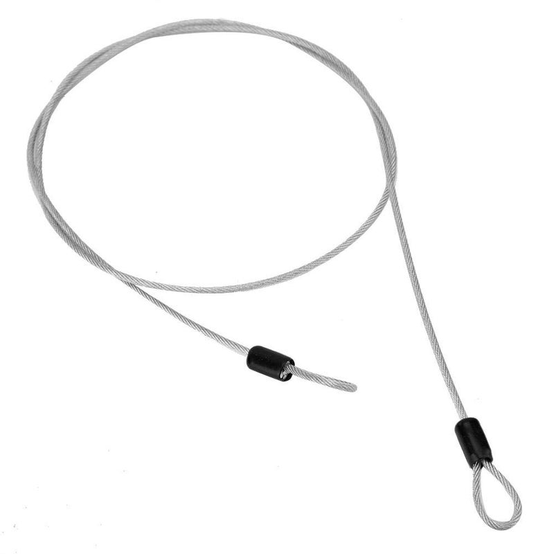 Sonew Sonew Lock Cable, 39.4in Stainless Steel Cable with Looped Ends, Security Cable Loop Wire for Protect Your Different Sizes of Bags,Suitcase,Luggage,Bicycle (Silver) - Image 1