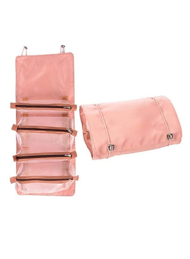 TINKDAS Cosmetic Organizer Makeup Bag Roll Up Pouch Makeup Organizer Box Foldable Toiletry Bag Cosmetic Bag for Women Travel Makeup Pouch(Multicolor) - Image 1