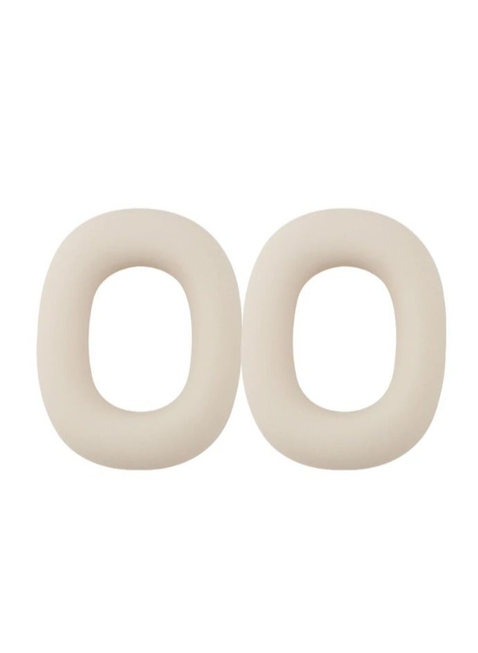 1 Pair Replacement Headphone Silicone Earphone Cushion Earpads for Baseus Bowie H1i-off-white  - Image 2