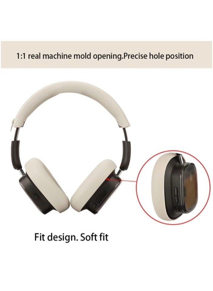 1 Pair Replacement Headphone Silicone Earphone Cushion Earpads for Baseus Bowie H1i-off-white  - Image 5