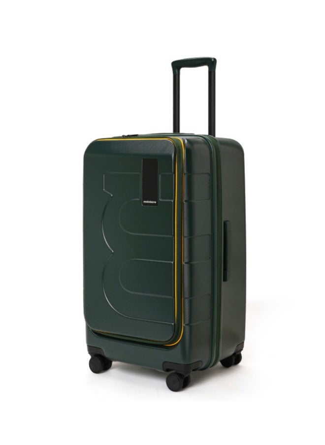 Mokobara - MOKOBARA The Em Access Check-In Trunk Luggage Polycarbonate 8 Spinner Wheel Trolly Hardsided Suitcase With Built In Tsa Lock Travel Suitcase (Green) - Image 1