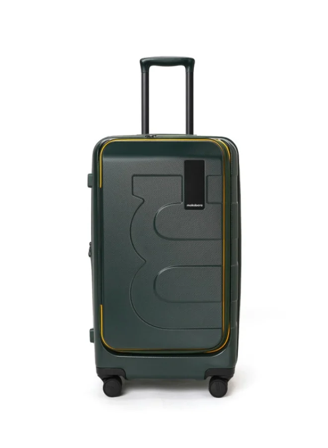 موكوبارا للتجارة ذ.م.م The Em Access Check-In Trunk Luggage Polycarbonate 8 Spinner Wheel Trolly Hardsided Suitcase With Built In Tsa Lock Travel Suitcase (Green)