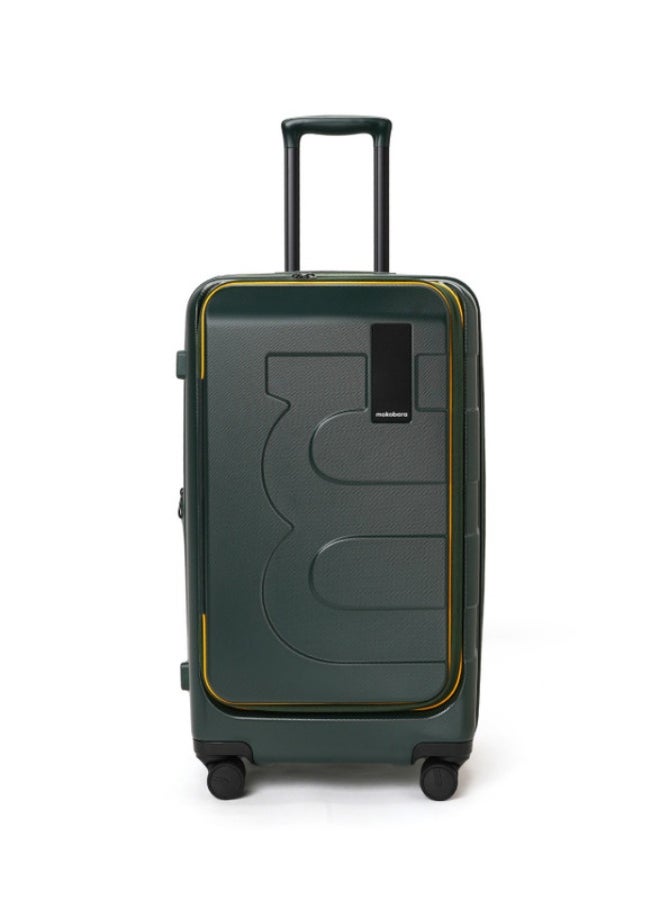 Mokobara - MOKOBARA The Em Access Check-In Trunk Luggage Polycarbonate 8 Spinner Wheel Trolly Hardsided Suitcase With Built In Tsa Lock Travel Suitcase (Green) - Image 1