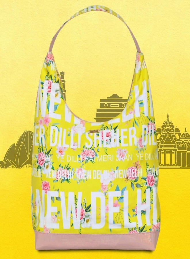 STRUTT Colorful Hobo Bag for Women Stylish & Spacious Big-Size Tote Bag Lightweight, Waterproof & Durable Shoulder Handbag - Delhi - Image 3