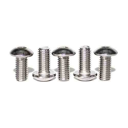 Fullerkreg 100 Pcs M4-0.70 x 10mm Button Head Socket Cap Bolts Screws, 18-8 Stainless Steel, Allen Hex Drive, ISO 7380, by Fullerkreg,Come in a Plastic Case - Image 1
