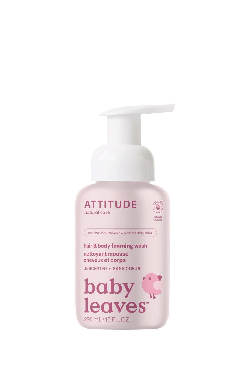 Attitude Baby Leaves 2 In 1 Foaming Wash - Fragrance Free - Image 1