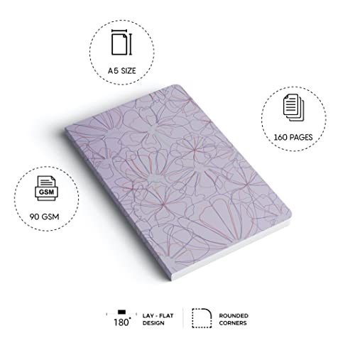 FACTOR NOTES A5 Notebook: Ruled | 90 GSM | 160 Pages (Nurture Lilac) - Image 3