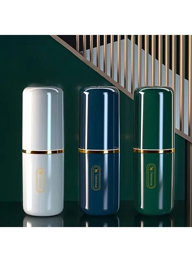 Green Portable Travel Toothbrush Toothpaste Kit With Case Cup Holder - Image 3