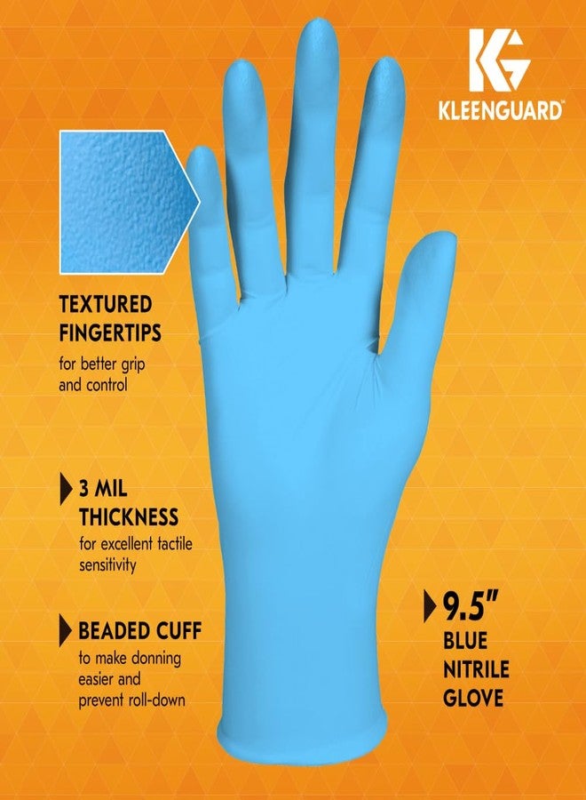 KleenGuard™ G10 Flex™ Blue Nitrile Gloves (54332), 3 Mil, Ambidextrous, Touchscreen Compatible, Small, 100 Gloves/Box - Image 4
