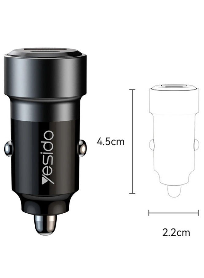 Yesido Yesido Y54 60W Car Charger with IPHONE Cable intelligent output widely compatible - Image 3