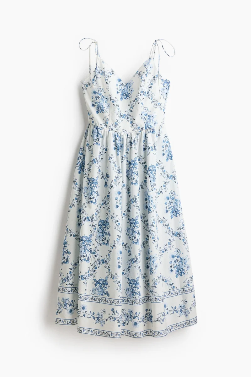 H&M  Flared-skirt strappy dress for Women | Best Price UAE