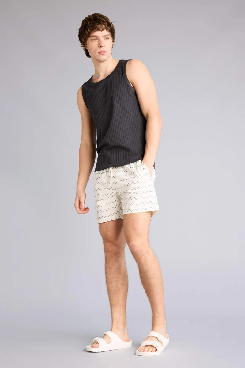 Defacto  Printed Swim Shorts for Men | Best Price UAE