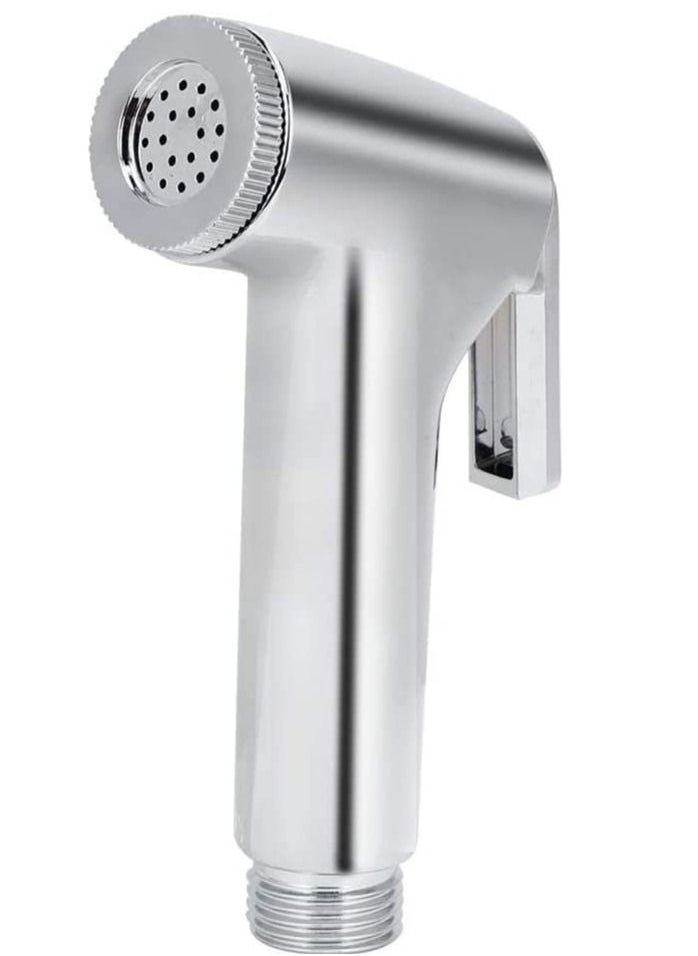 RACO RACO ABS Shattaf Handheld Faucet Set Toilet Wash Bidet Jet Spray Gun Shower Head (Chrome Plated)  - Image 1