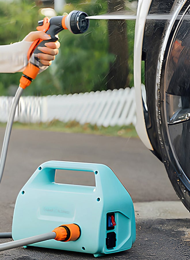 السنيدي مضخة ماء كهربائية، مضخة مياه كهربائية قوية، ازرق، مقاس53*42*53.5سم - Image 2