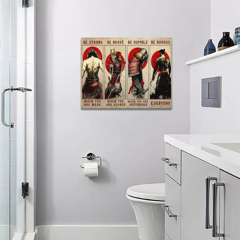 Tijuboni Vintage Japanese Samurai Canvas Wall Art - Image 2