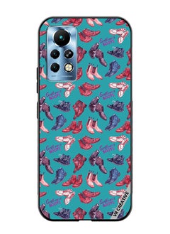 Protective Case Cover For Infinix Note 11 Pro Modern Gentlemen's Boots Collection Design Multicolour