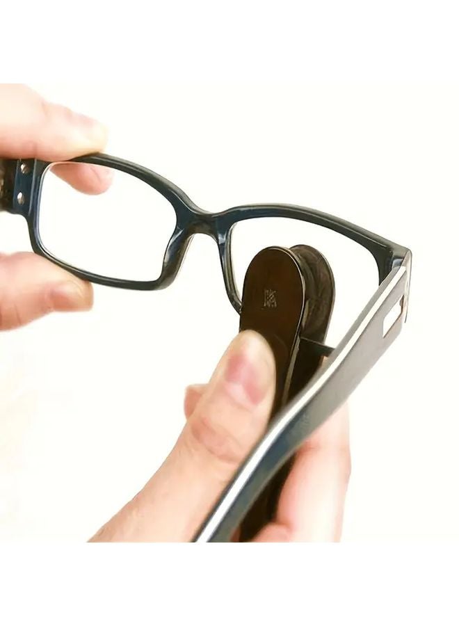 طقم تنظيف النظارات الفاخر مع قمصة من الألياف الدقيقة وفرشاة مزدوجة الجوانب وأصناف متنوعة - Image 5