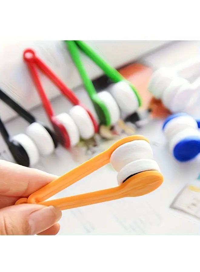 طقم تنظيف النظارات الفاخر مع قمصة من الألياف الدقيقة وفرشاة مزدوجة الجوانب وأصناف متنوعة - Image 3