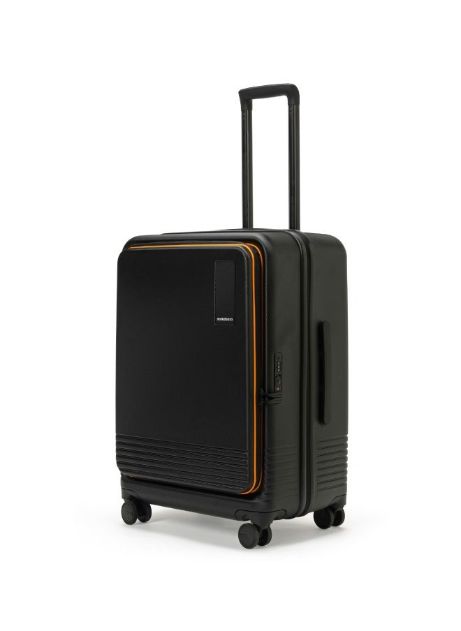 Mokobara MOKOBARA The Access Trunk Check-in Medium Luggage Expandable 8 Hinomoto Wheels TSA Lock Trolley for Travels (Black)  - Image 1