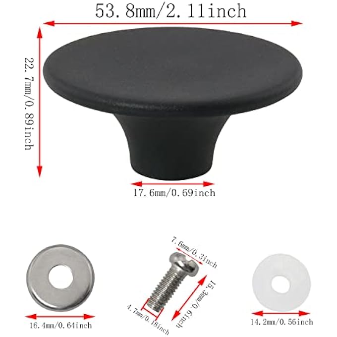 DGBRSM 2Pcs Dutch Oven Knob Bakelite Pot Lid Replacement Knob Compatible With Le Creuset Aldi Lodge And Other Enameled Dutch Oven Black - Image 2