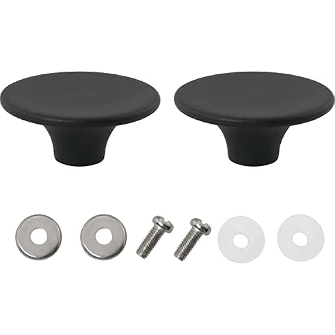DGBRSM 2Pcs Dutch Oven Knob Bakelite Pot Lid Replacement Knob Compatible With Le Creuset Aldi Lodge And Other Enameled Dutch Oven Black - Image 1