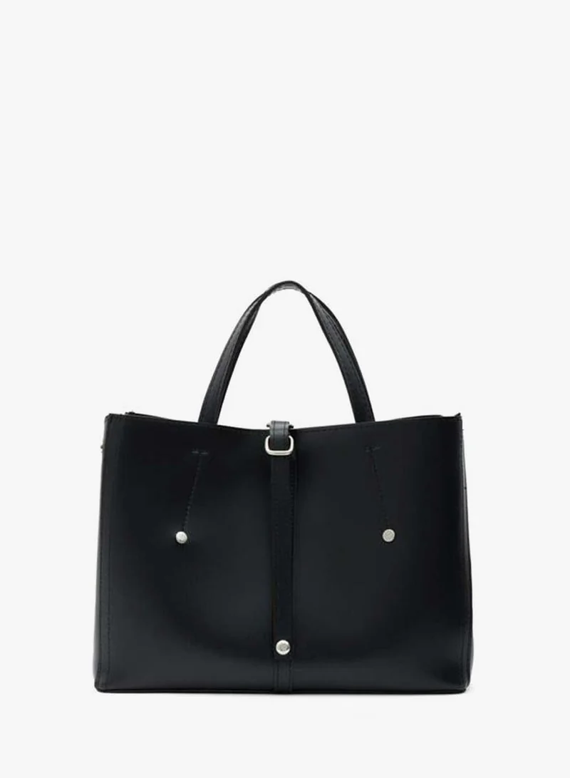 Shule Bags Fedi Yavrulu Black Hand and Shoulder Bag.