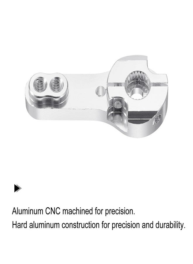 MECCANIXITY 3 Pcs Aluminum Alloy 25T Steering Servo Arm Horn for DIY RC Car/Boat/Airplane Boat Accessories, Silver - Image 3