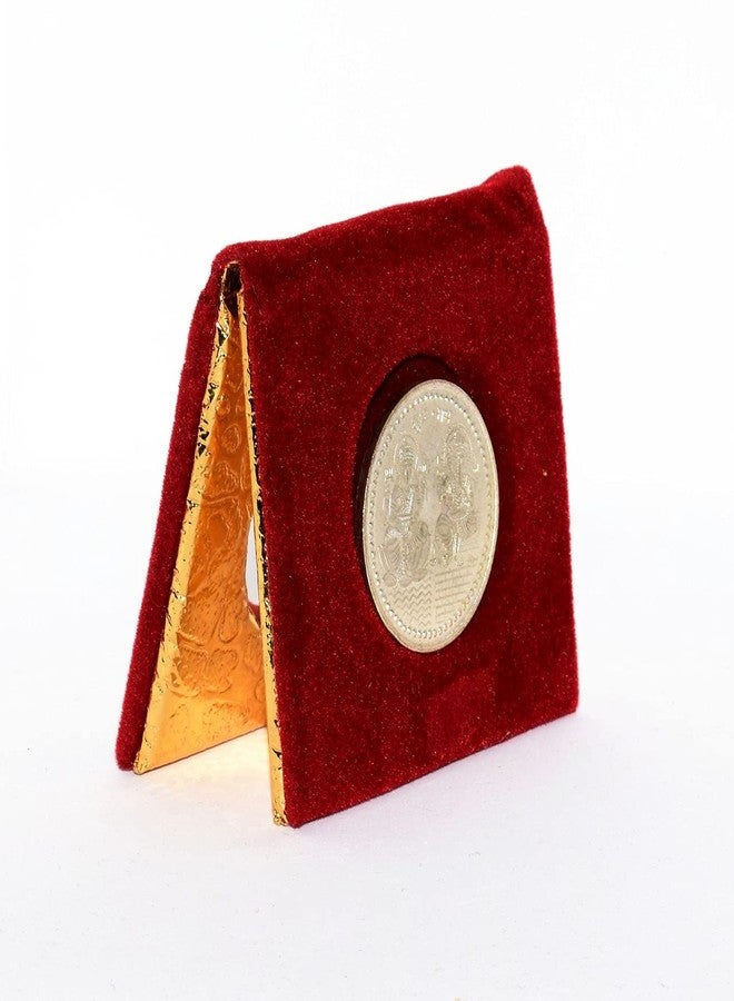 RELBEES Silver plated coin with velvet gift box pack of 2 for Diwali Gifts/Diwali gift items/corporate gift/wedding/birthday/anniversary (2) - Image 2