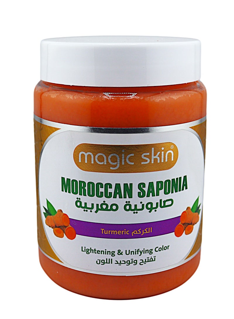 Magic Skin Moroccan Saponia Turmeric Soap 500 ML - Image 1