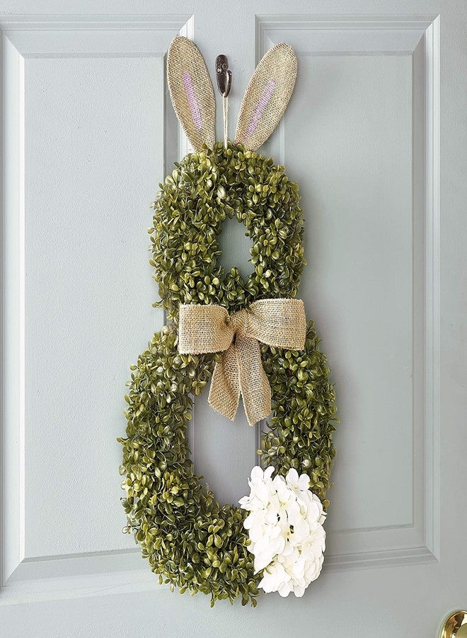 The Lakeside Collection Cottontail Easter Bunny Wreath - Spring Season Front Door Decoration - Image 2