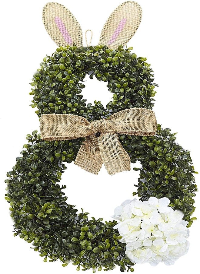 The Lakeside Collection Cottontail Easter Bunny Wreath - Spring Season Front Door Decoration - Image 1