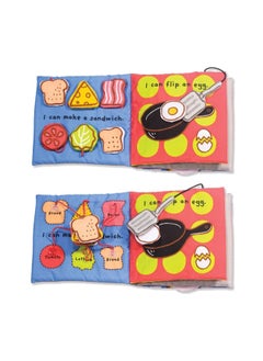Generic JJOVCE Baby Chef Cloth Book 6-12 Months Educational Baby Toys 0-1 Years Old Safe To Bite And Tear-Color:Spot Goods  - Image 3