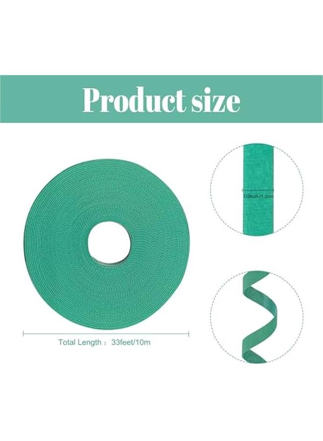 HOOKOR 5 Rolls Garden Tie Green Tape - Twist Ties for Plants 12mmx10m Garden Plant Ties Soft and Tomato Plant Ties - Plant Twist Tie for Plant Gardening, Home, Office - Image 2