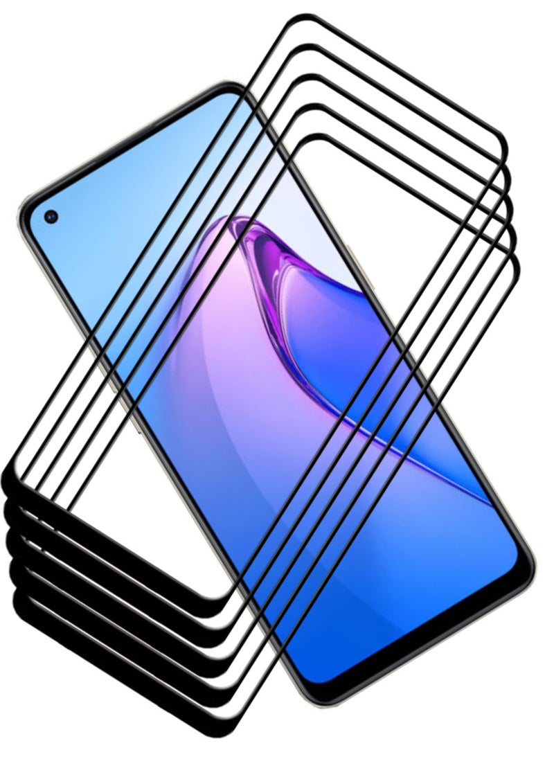 ACLIX 5 Pieces Antistatic ESD Dustproof Premium Quality High Definition Tempered Glass Screen Protector Designed For Oppo Reno8 4G - Image 1