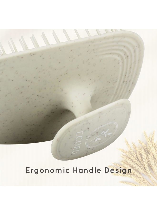 ecoed Scalp Massager Shampoo Brush,Scalp Scrubber for Dandruff Removal, Scalp Care Hair Brush Wet & Dry detangler for Men and Women.(Gray) - Image 4