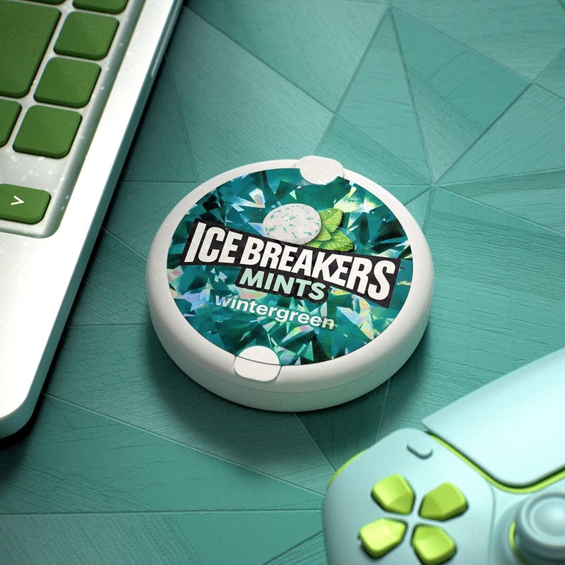 Ice breakers أقراص آيس بريكرز الخالية من السكر، نكهة النعناع الشتوي 1.5 أونصة (عبوة من 8) - Image 5