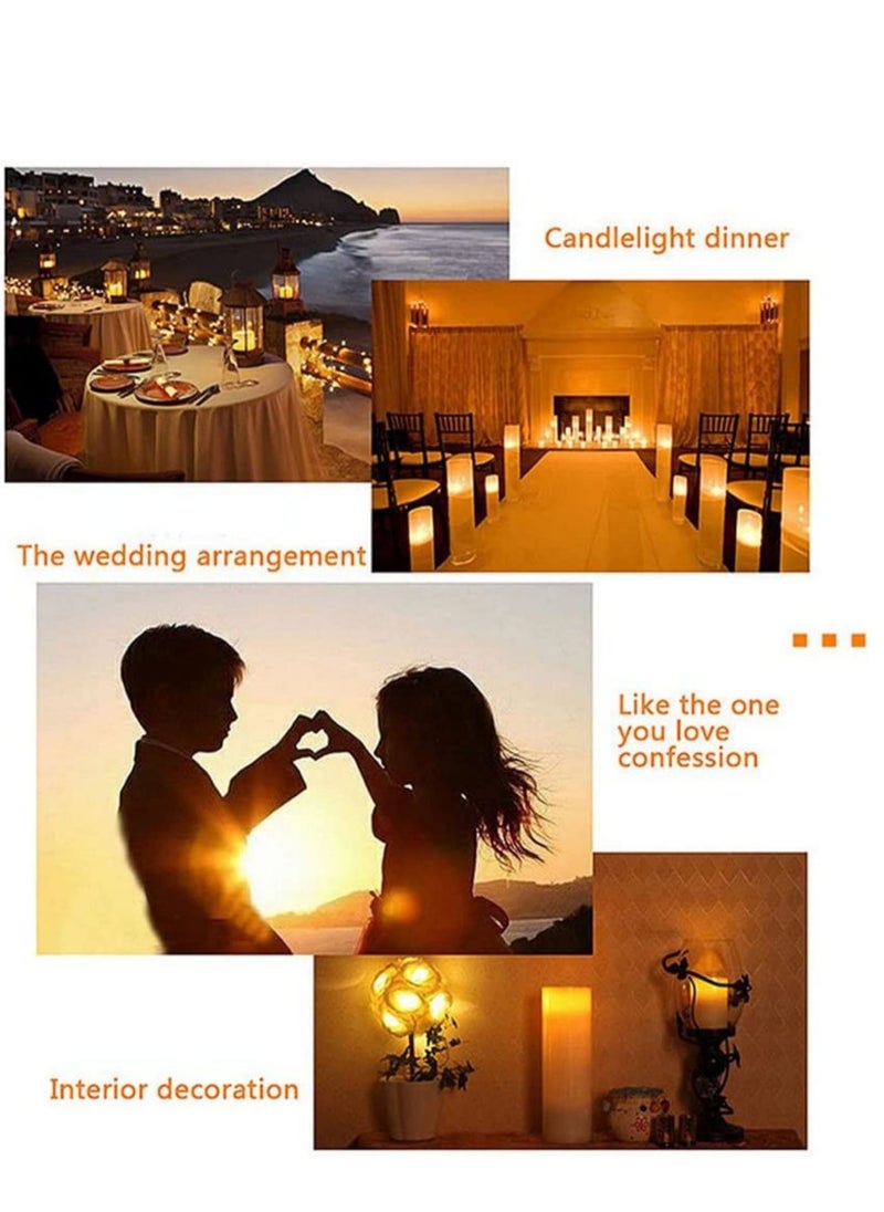 SYOSI - Rechargeable Tealights with Charging Base, 12pcs Flameless Flickering LED Battery Candles with Frosted Cup, Realistic Warm Yellow Decorative Lights for Valen tines Home Table Decor - Image 1