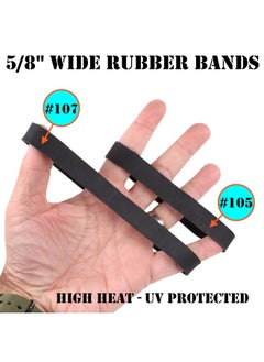 Platinum Rubber A Wide Large Premium Outdoor Rubberbands, Made In Usa, High Heat Uv Resistant Platinum Rubber Crepe Band (5" Long X 5/8" Wide) 60Pcs Per Pound Natural Latex (0.50, Pounds)  - Image 5