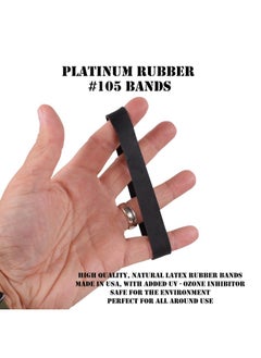 Platinum Rubber A Wide Large Premium Outdoor Rubberbands, Made In Usa, High Heat Uv Resistant Platinum Rubber Crepe Band (5" Long X 5/8" Wide) 60Pcs Per Pound Natural Latex (0.50, Pounds)  - Image 3