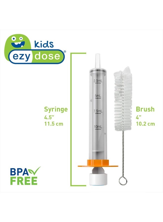 EZY DOSE Kids Baby Oral Syringe & Dispenser with Cleaning Brush - Image 2