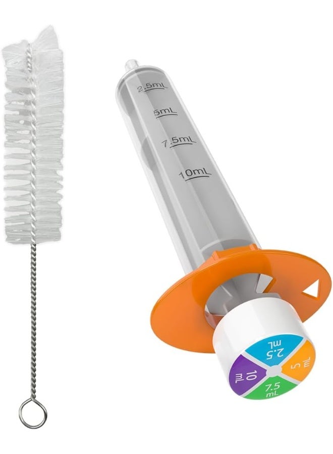 EZY DOSE Kids Baby Oral Syringe & Dispenser with Cleaning Brush - Image 1