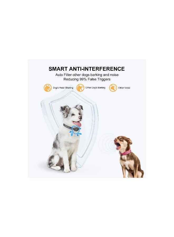 Rechargeable No Shock Bark Collar for Small/Medium Dogs - Smart Anti-Barking Device with 6 Adjustable Sensitivity Levels, Beep & Vibration Modes (1 Pack) - Image 5