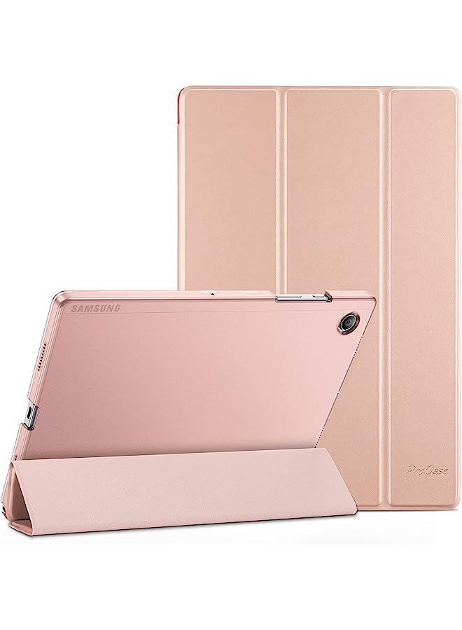 Procases For Galaxy Tab A8 10.5 Case, Slim Stand Hard Back Shell Protective Smart Cover Case For Galaxy Tab A8 10.5 Inch 2022 Sm-X200 X205 X207 -Rosegold - Image 1