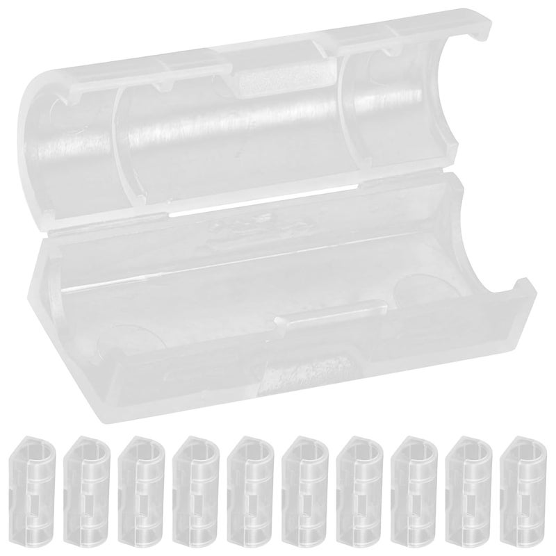 20 Pack White Cable Clips Wire Cord Holder Organizer for Wall Desktop Home Office - Image 1