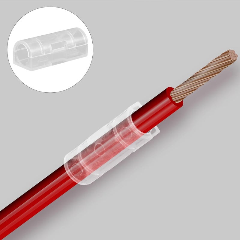 20 Pack White Cable Clips Wire Cord Holder Organizer for Wall Desktop Home Office - Image 3