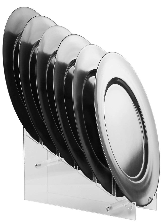 Reston Lloyd 6 Piece Melamine Salad Plate Set, Gray - Image 3